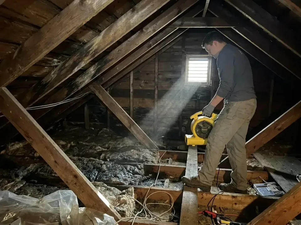 attic-water-damage-drying-proc-007 — frequently asked questions, Emergency Water Extraction & 24/7 Flood Response in Bossier…